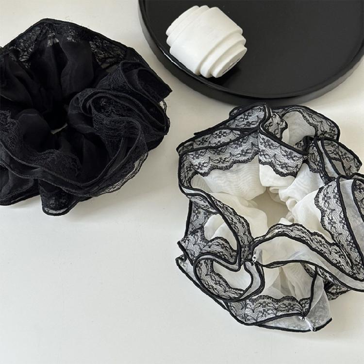 Aesthetic Scrunchies Women Hair Elastic Lace Hair Ties Wedding Party Headwear