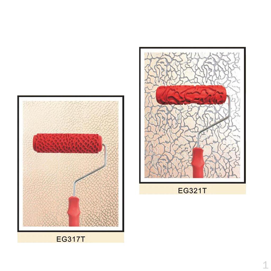 

2x Валик для покраски стен Эмпастичный с ручкой для декора комнаты #2