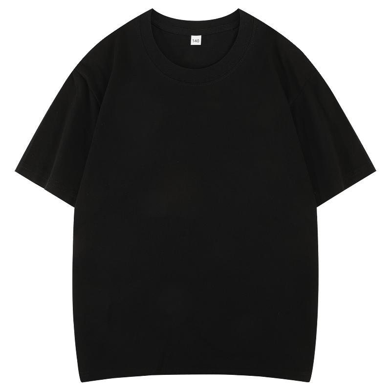 2026 Hot Sale Kids 100% Cotton Solid Color Round Neck T-Shirt - Soft & Comfy Basic Tee KXINKIDT