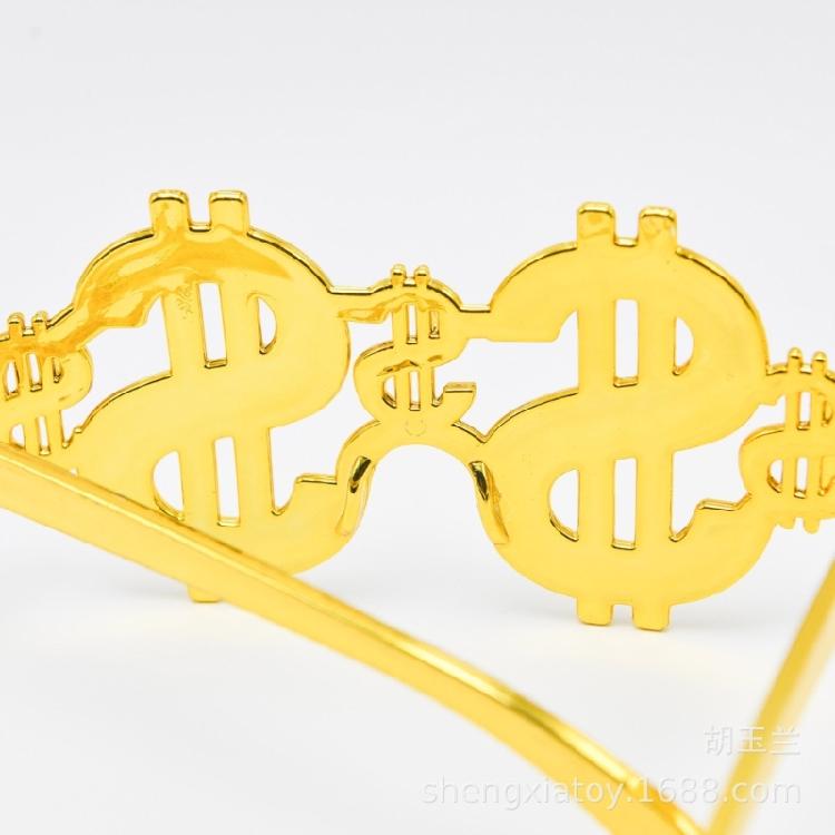 Zabawne okulary w kształcie znaku dolara Okulary imprezowe dla dorosłych na urodziny Halloween Fotografię