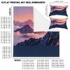 3-Piece Bedding Pillowcase Quilt Cover Set Snow Mountain Sunrise Sunset 2D Digital Printing Suitable For Bedroom Dormitory Decor