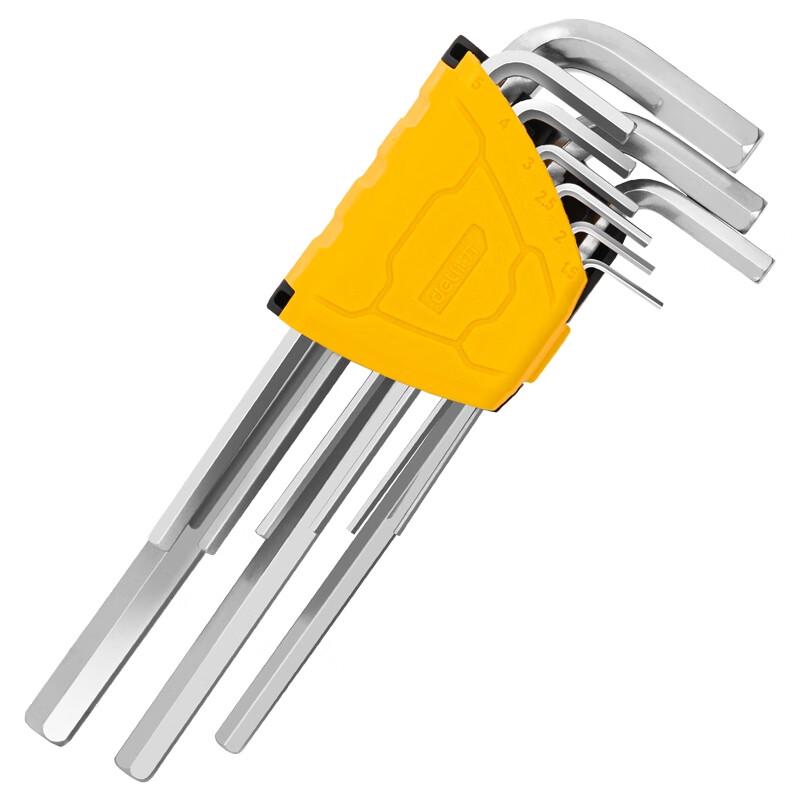Deli DL3590 Long Arm Ball End Hex Key Set 1.5-10mm