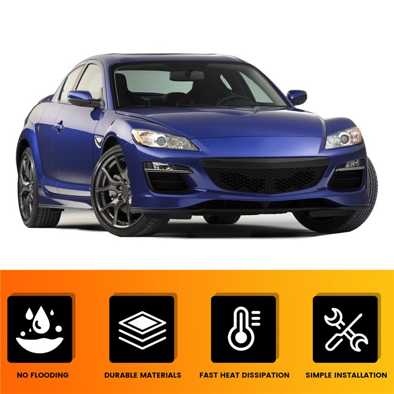 L10A For MAZDA RX8 2008-2010 Car Headlight Shell Replacement Headlamp Cover Lens Glass For 2009 Models