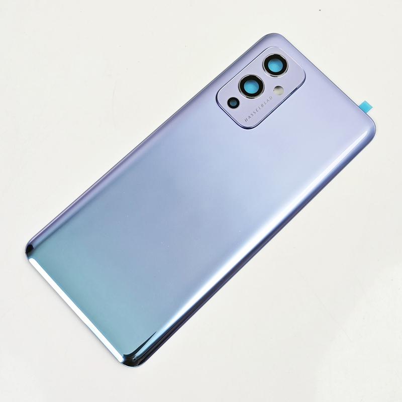 A+ Rückglasabdeckung für OnePlus 9, 1+9, Ersatzakku für Hintertür, hintere Gehäuseabdeckung mit Kleber