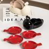 New Creative Snail Seasoning Set Ceramic Dish Hotpot Dip Dish Cute Soy Sauce Dish Gravy Boats Kitchen Tool