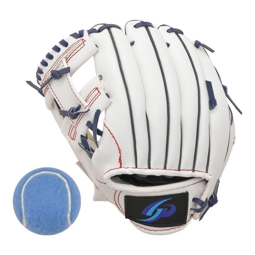 

Перчатка GP Magic Catch для с мягкой и красной 8-дюймовой для малышей, бросок левой рукой, мяч, белый, темно-синий,