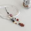 Cute Brown Bear Bead Phone Strap