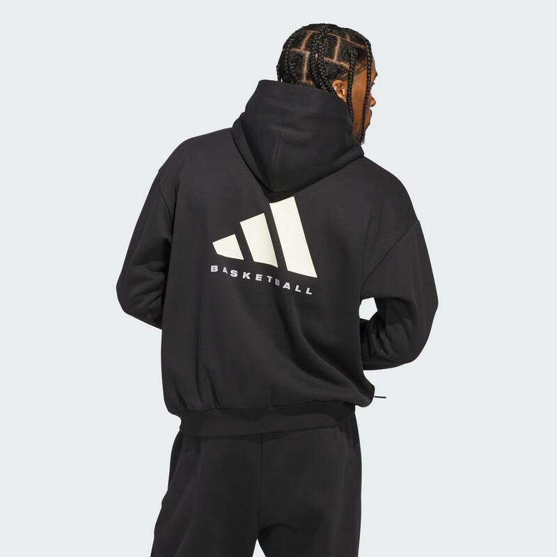 Adidas Unisex ADI BB FL HOODY Basketball Hooded Sweatshirt JX5597
