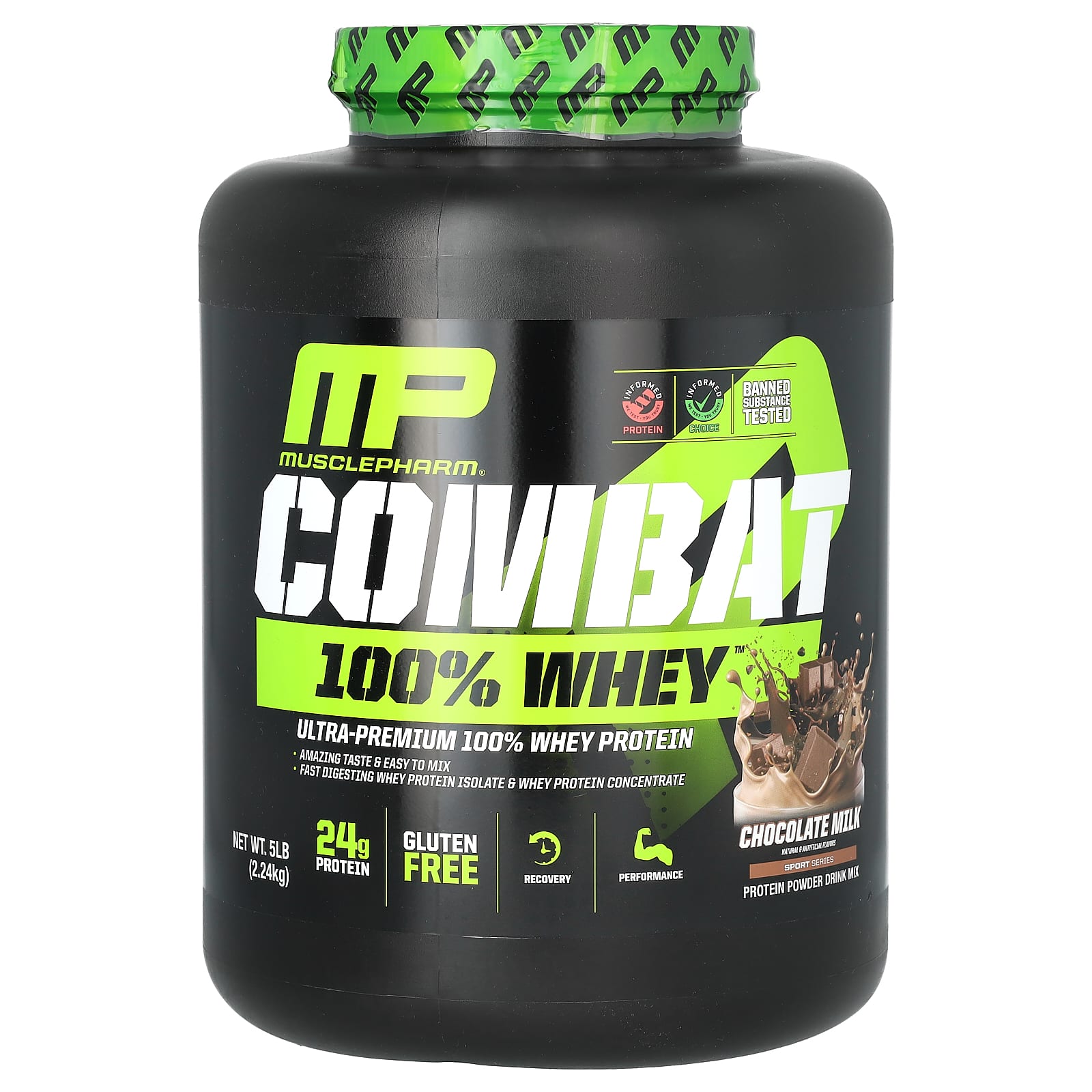 

Combat 100% Whey Protein, Chocolate Milk, 2.24Kg(5Lbs)