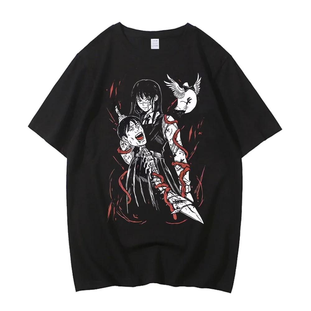 Oversized T-Shirt Cotton T-Shirts Resistance Novelty Tshirt for Men's Summer Short Sleeve Clothes One Piece Anime Clothes
