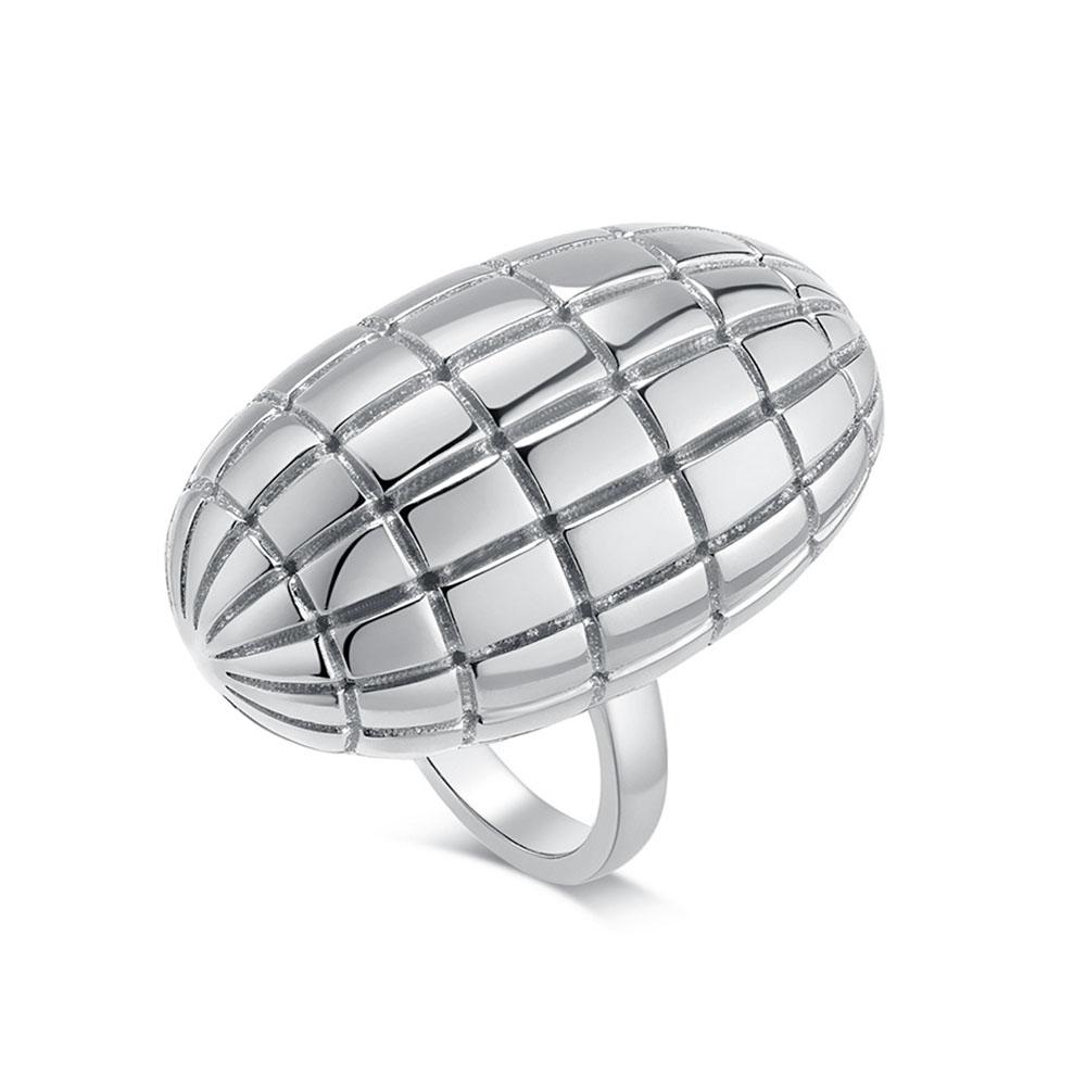 Light Luxury High-end Bread Ring Female Titanium Steel Plated K Gold Temperament Index Finger Ring Niche Fashion Design Jewelry
