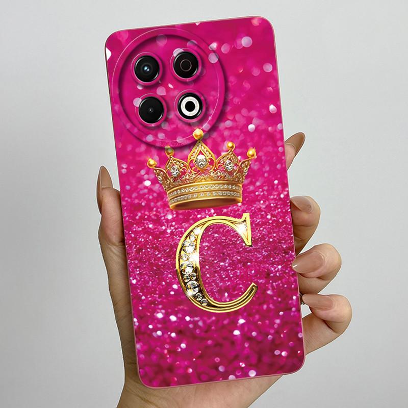 For Tecno Spark 30 Pro 4G KL7 Case Crown Letters Camera Protection Shockproof Anti-Fingerprint Cover For Tecno Spark30 Pro Coque