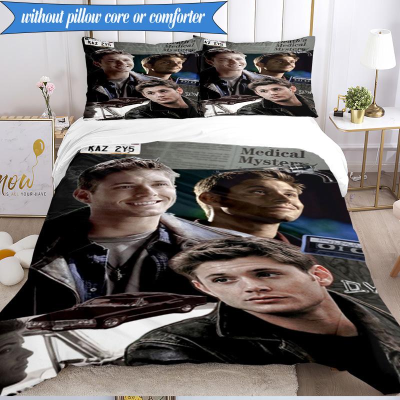 Super-natural Darkness Deliverance 3pcs Bedding set,Ideal for Bedroom, Dormitory,Including Duvet Cover And 2pcs Pillowcases,Fan Gifts