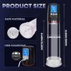 2 In 1 ED Screen Vacuum Pump Men's Vacuum Pump for Body Massage Relaxation, Electric Insertion Water Pump,3 Suction Modes Vacuum Pump Sex Toys for Man