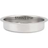 Coffee Machine Blind Filter,51mm Stainless Steel Coffee Machine Backflush ert Blind Filter Coffee Handle Blind Bowl for Espresso Machine