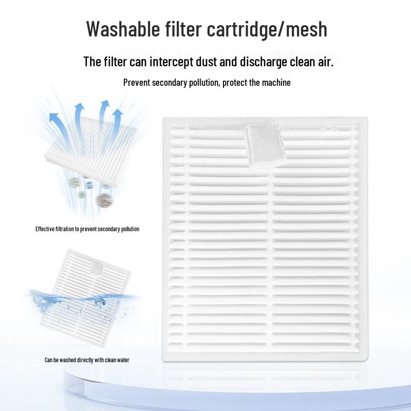 Compatible Accessories for iRobot VAC 2: Main Brush, Side Brush, Filter Core, Dust Bag