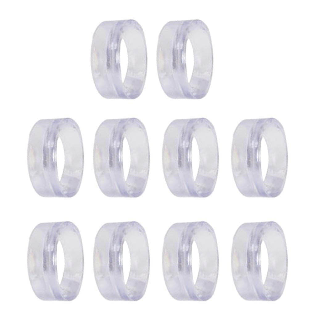 10Pcs Baseball Stands Plastic Round Display Stand Clear Rings Plastic Display Holders Sphere Stand for Baseball Tennis