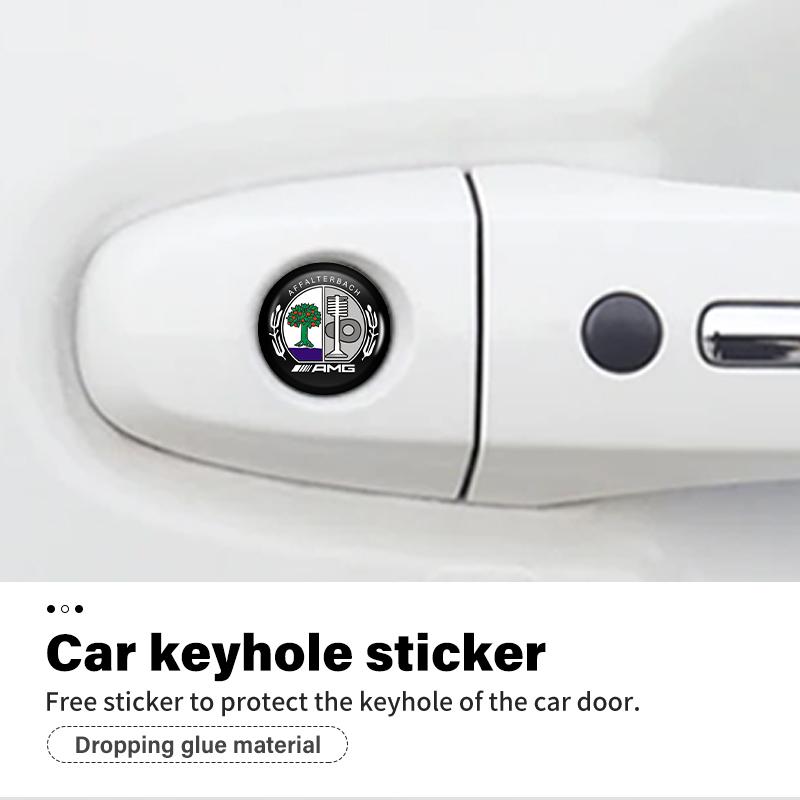 PAD5  For AMG 8/12/20PCS Car Remote Control Key Badge Emblem Stickers Decorat Accessory Benz B-CLASS C-CLASS GLC GLE GLK W190 W201