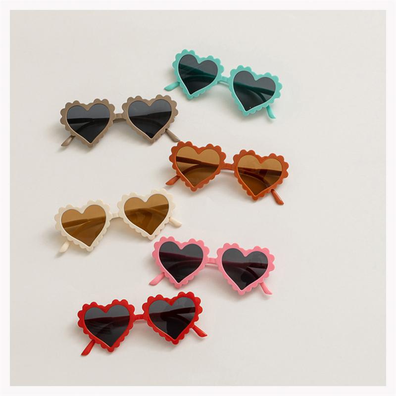 Flower Sunglasses Children Cartoon Sunscreen Round Frame Plastic Glasses Outdoor Party Travel Fashion Eyewear Wholesale