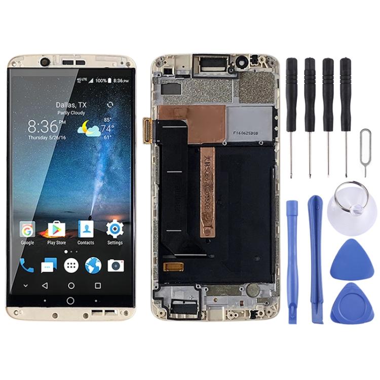 

Original AMOLED LCD Screen for ZTE Axon 7 A2017 A2017U A2017G Digitizer Full Assembly With Frame золотистий