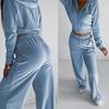 Womens Fall Hooded Sweatshirt Set 2 Piece Casual Streetwear Tracksuit Long Sleeve Pants