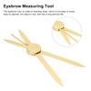 Compass Eyebrow Ruler Adjustable Accurate Positioning Stainless Steel Material Gold Compass Design Brow Measuring Tool