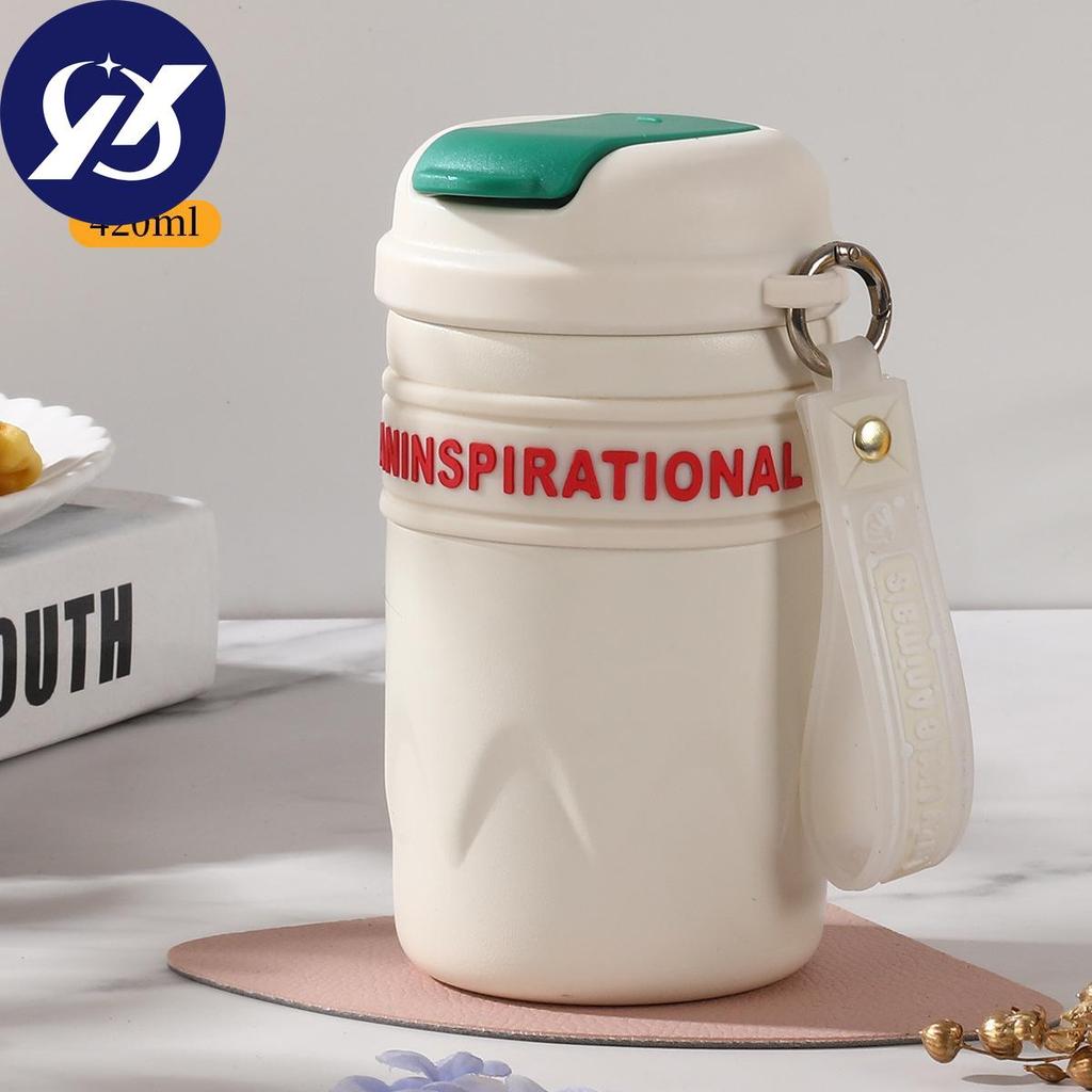 New 316 Stainless Steel Portable Coffee Cup with High Value Student Portable Thermos Cup with A Glass of Water.