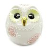 Lucky Charm Figurine, Kutani Ware, Ball Owl, Large (Pink), Ceramic, Gift, 60th Birthday Present