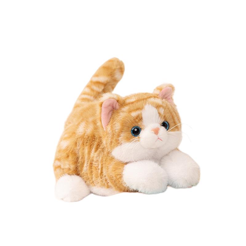 Realistic Meowing Kitten Plush Pillow: Stuffed Toy & Comfort Doll Gift for Girls