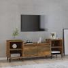 TV Cabinet Smoked Oak 160 x 35 x 55 cm Wood Based Panel