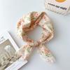 Cotton Linen Neckerchief Square Sunscreen Head Scarf Elegant Neck Scarf