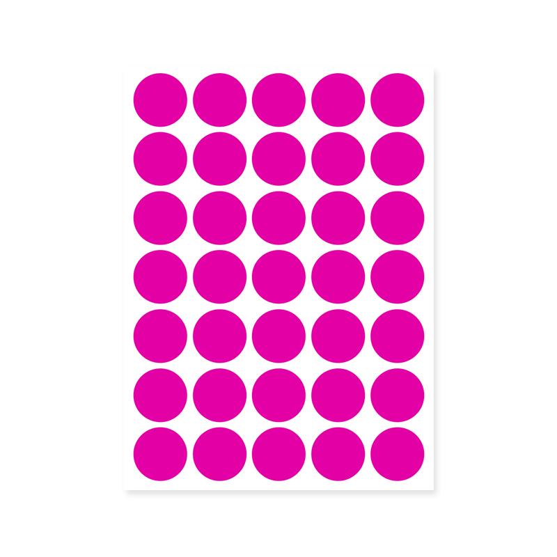Colorful A5 Dot Stickers: Blank Round Adhesive Labels for Handwriting, Classification, and Sealing