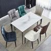 Modern Dining Chair with Soft Cushion and Metal Legs - Stylish Office Single Chair for Dormitory, Available In Green/Blue/Black