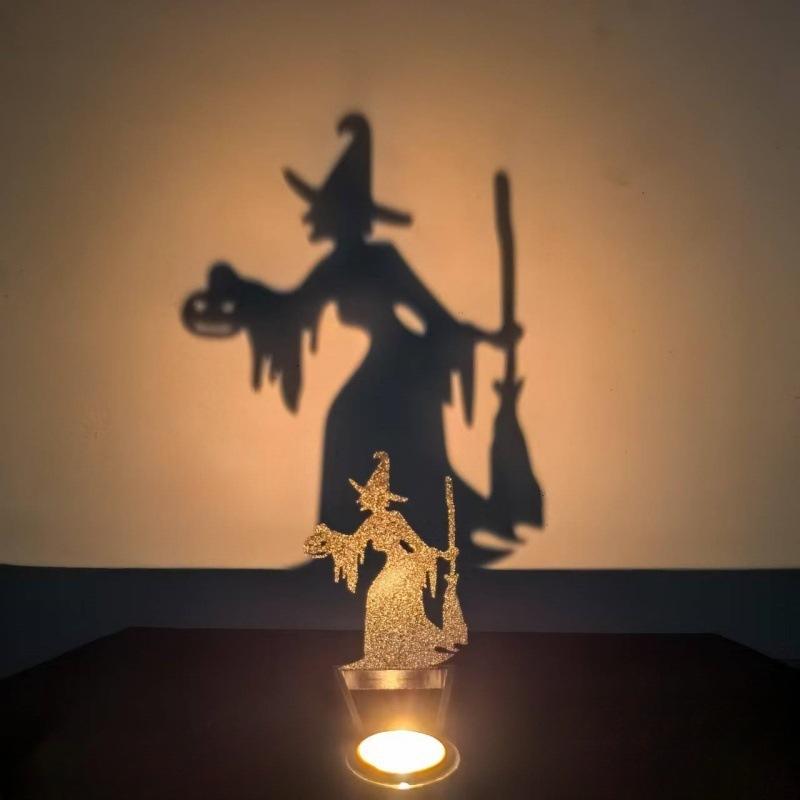Halloween Candlestick Pumpkin Skull Ornaments Funny Candlestick Home Indoor Party Decoration Table Decoration Without Candles