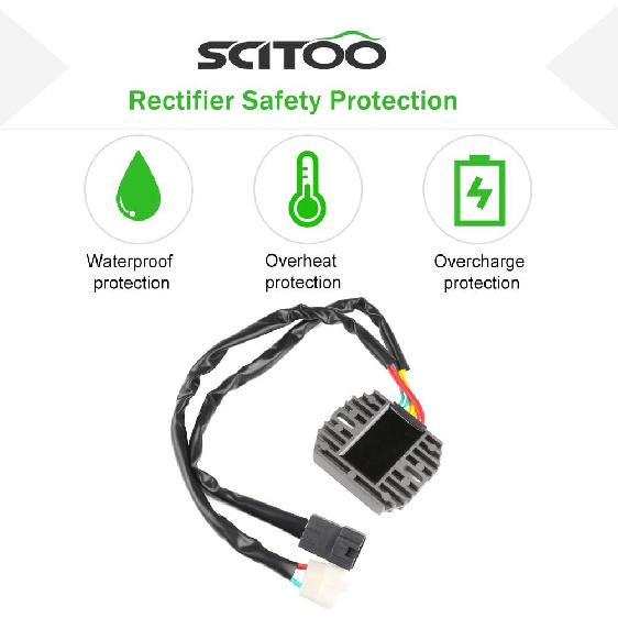 SCITOO Voltage Regulator Rectifier Fit 2001-2006 for Honda CBR600F4i