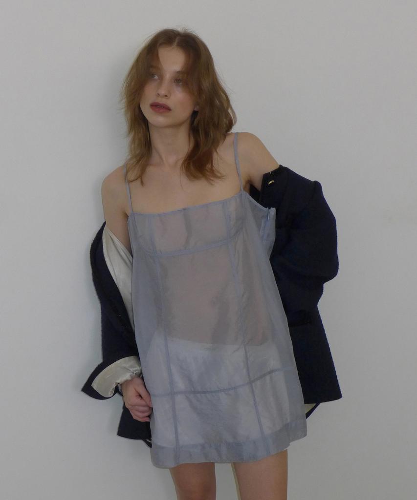 Obeodyupeulleeo Sheer Bustier Ops_Haze Blue