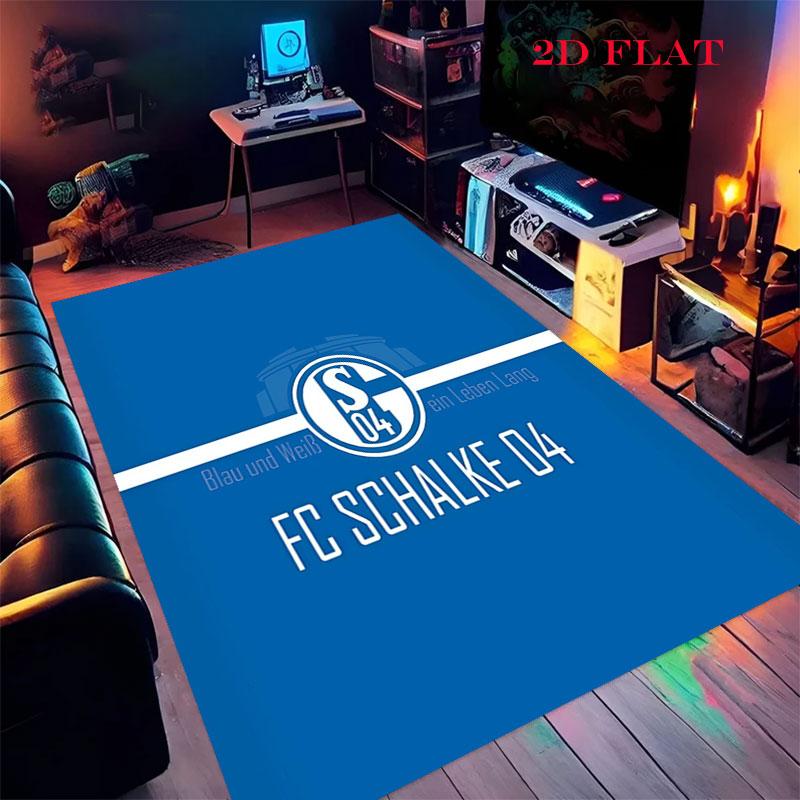 Schalke Logo Poster Carpet Rug for Living Room Bedroom Home Sofa Decoration,Kids Play Nonslip Floor Mat