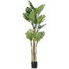 Tree - DKD Home Decor - Standard - Brown and Green - 52 X 200 X 32 Cm - Polypropylene and Polyester