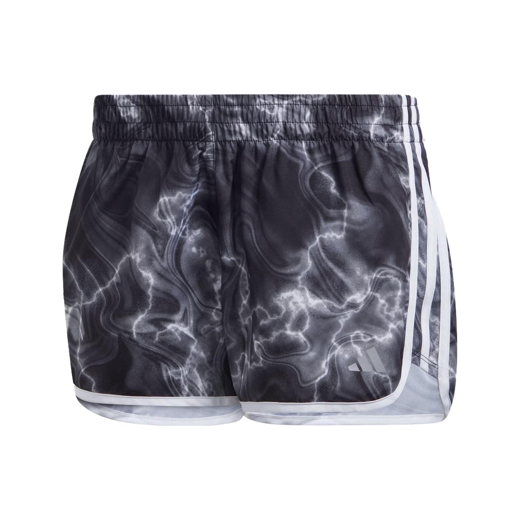 

Adidas Marathon 20 Allover Print Беговые шорты для фитнеса Женские брюки Черные IL1665