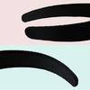 Black Grace Padded Velvet Hair Band Like Headband Solid Hair Band For Women And Girls