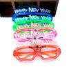 Cosplay LED Light Up Square Eyewear For Adults Kids Costume Accessories New Year Eve Party Decoration Supply