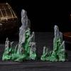 Aquarium Rockery & Plant Decor: Mini Mountain Stone Landscape for Creative Desktop Fish Tanks