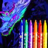 6Pcs Luminous Highlighter Pens Glow In the Dark Markers Fluorescent Pen for Art Drawing Painting Creative DIY Craft
