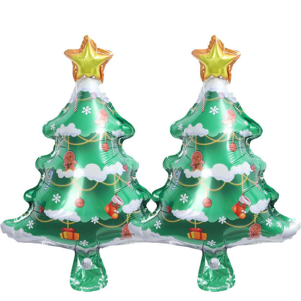 

20-1Pcs Christmas Balloon Stick Cake Man Gingerbread Christmas Tree Santa Claus Shape Home Party Decoration Balloon Supplies 1PC