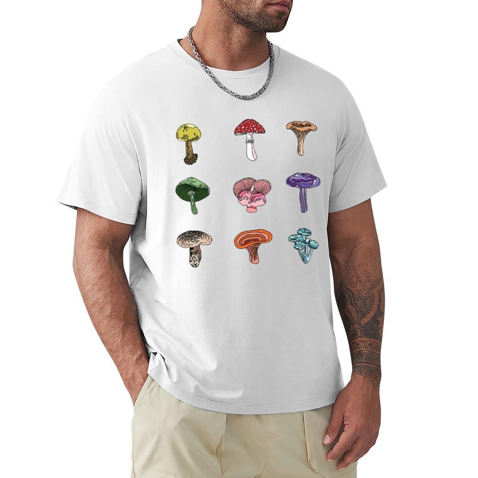 Poisonous Mushrooms TShirt kawaii clothes shirts graphic tee Blouse t shirt for men S