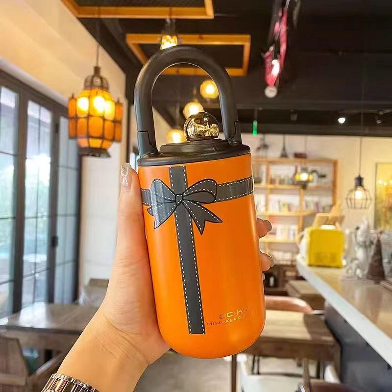 Retro chic insulated cup for girls - Luxury water cup for women - Stainless steel fashionable gift cup