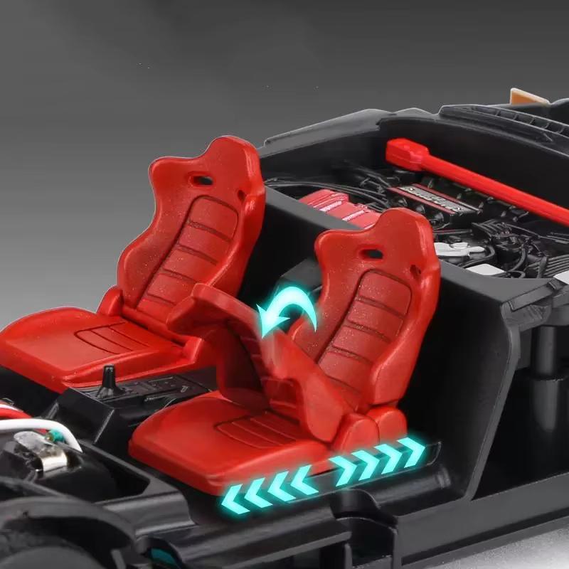 1:32 Simulation Scale Honda NSX Coupe Alloy Mini Car Diecast Metal Scale Car Model Sound and Light Collection Children's Toy Boy Gift Trendy Ornaments