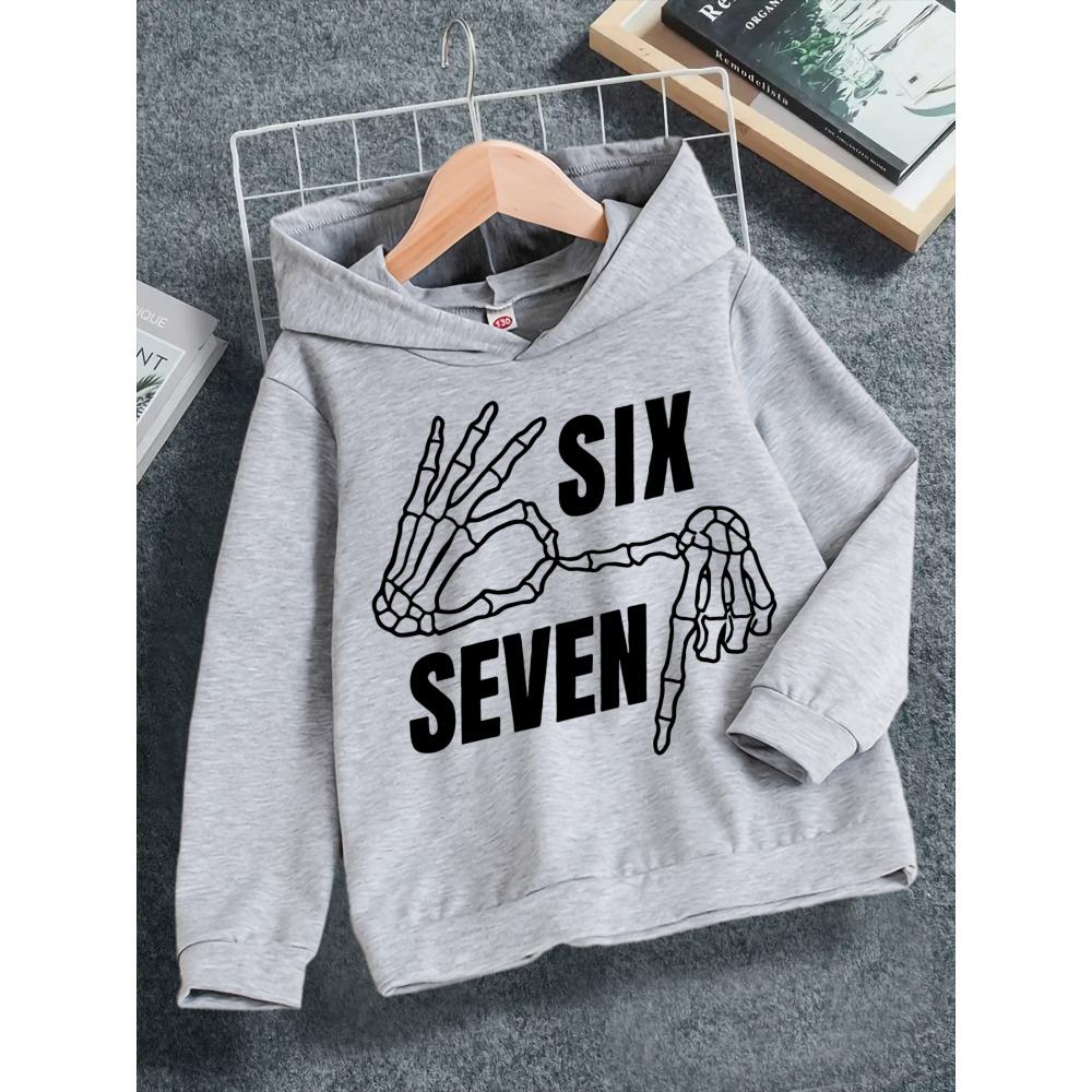 

Spring And Autumn Boys Casual And Fashionable Christmas, 67 Digital Cartoon Printed Grey Hooded Sweatshirt 100
