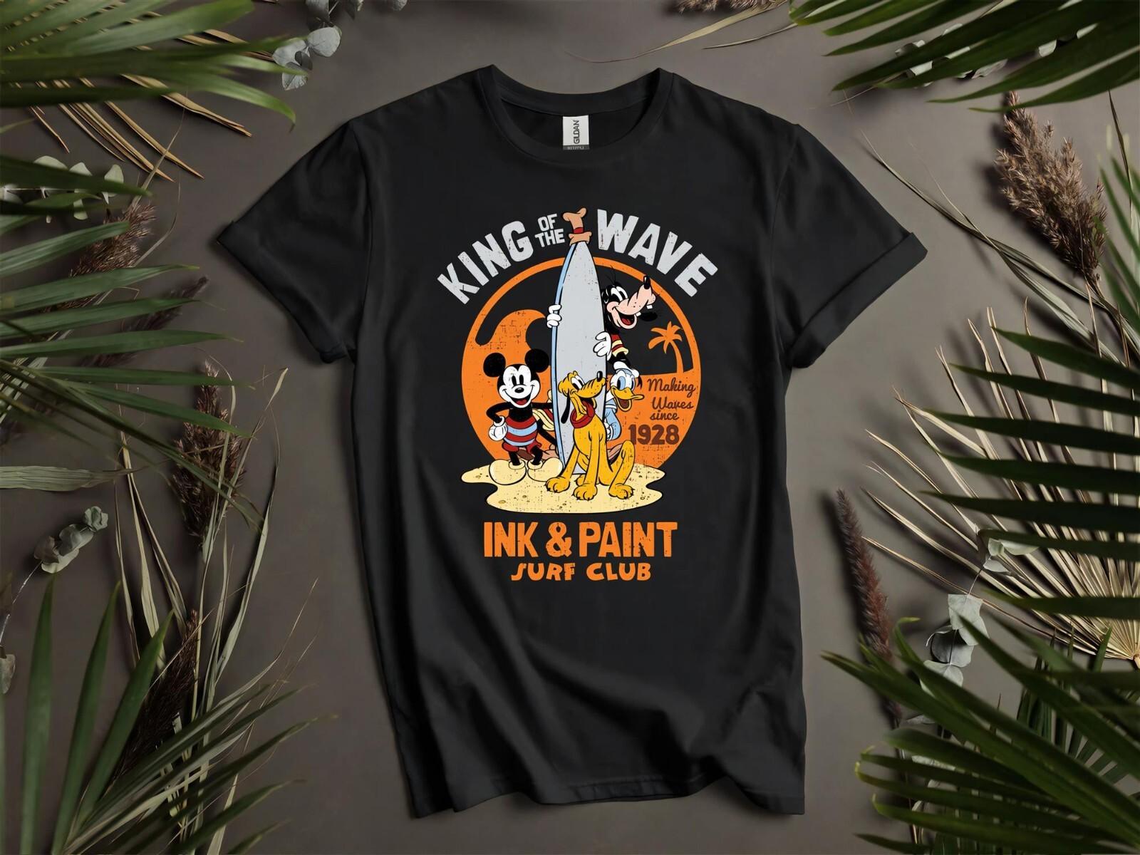 Mickey King Of The Wave T-shirt T shirt Men Women Unisex Tshirt L181 L
