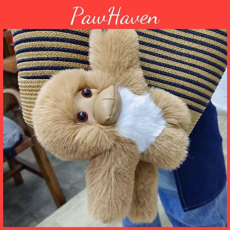 Plush Toy Gorilla Keychain Detailed Lifelike Design Cartoon Gift For Kids Gift